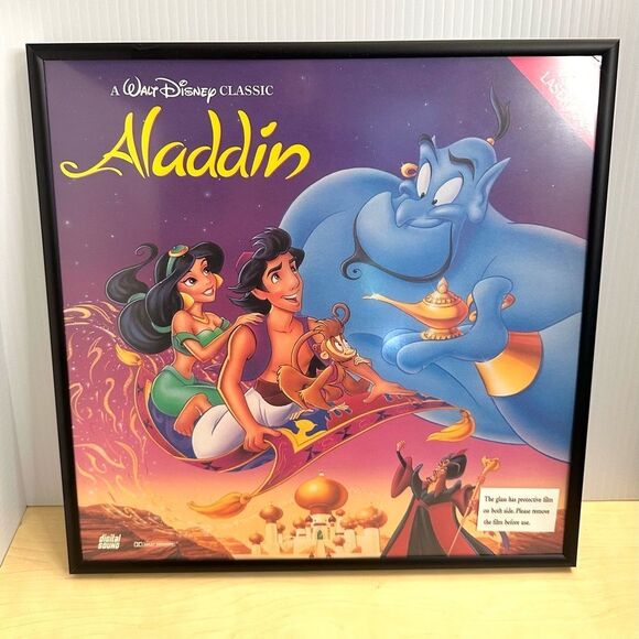 Other - Aladdin Framed Laser Disc
